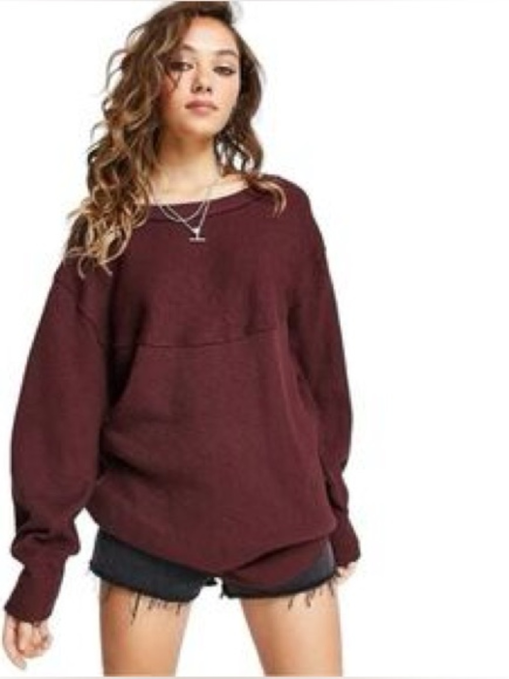 FREE PEOPLE | we the free boat neck long sleeve | size medium